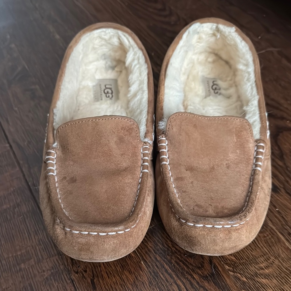 UGG Tan Suede Moccasin Slippers